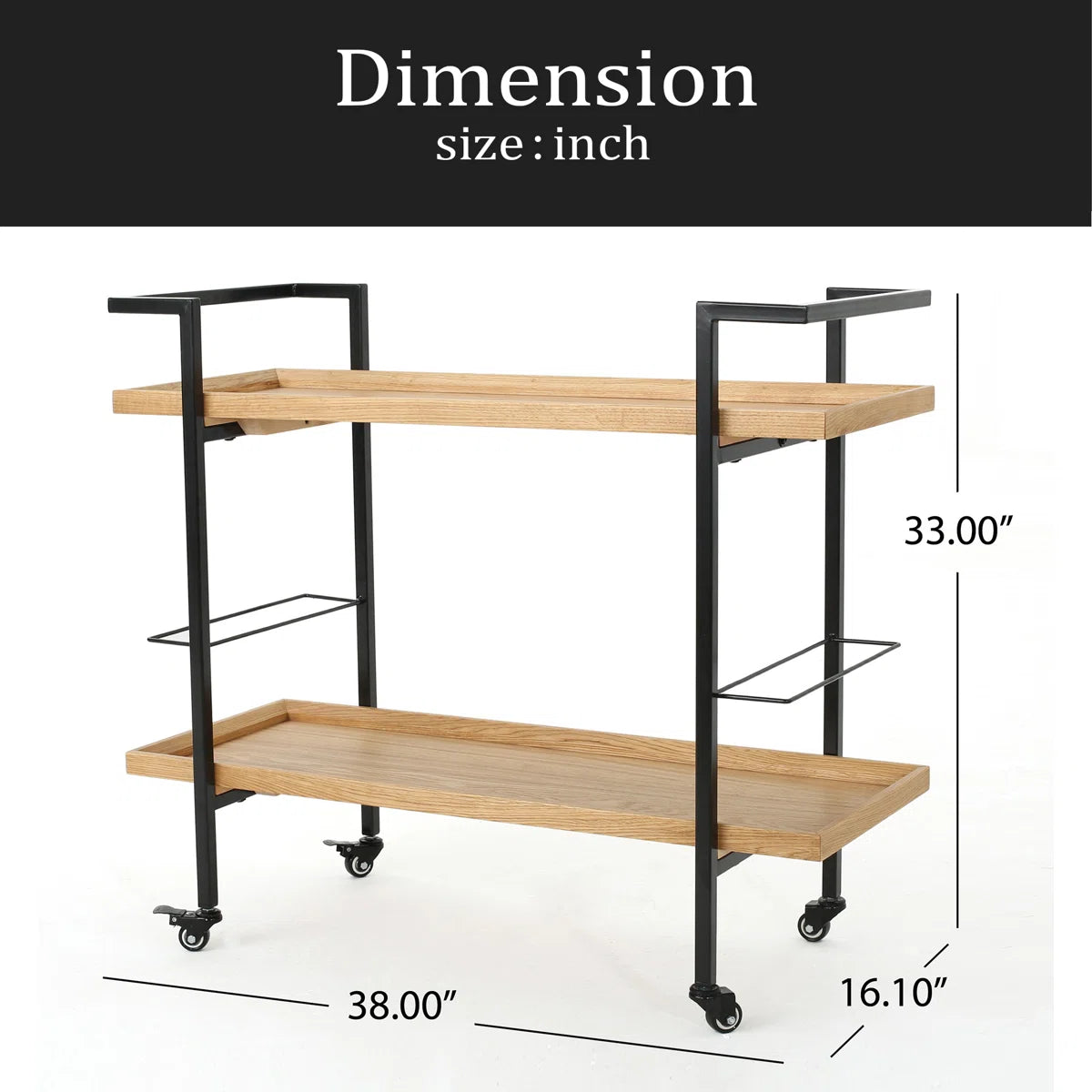 Emer Metal Bar Cart