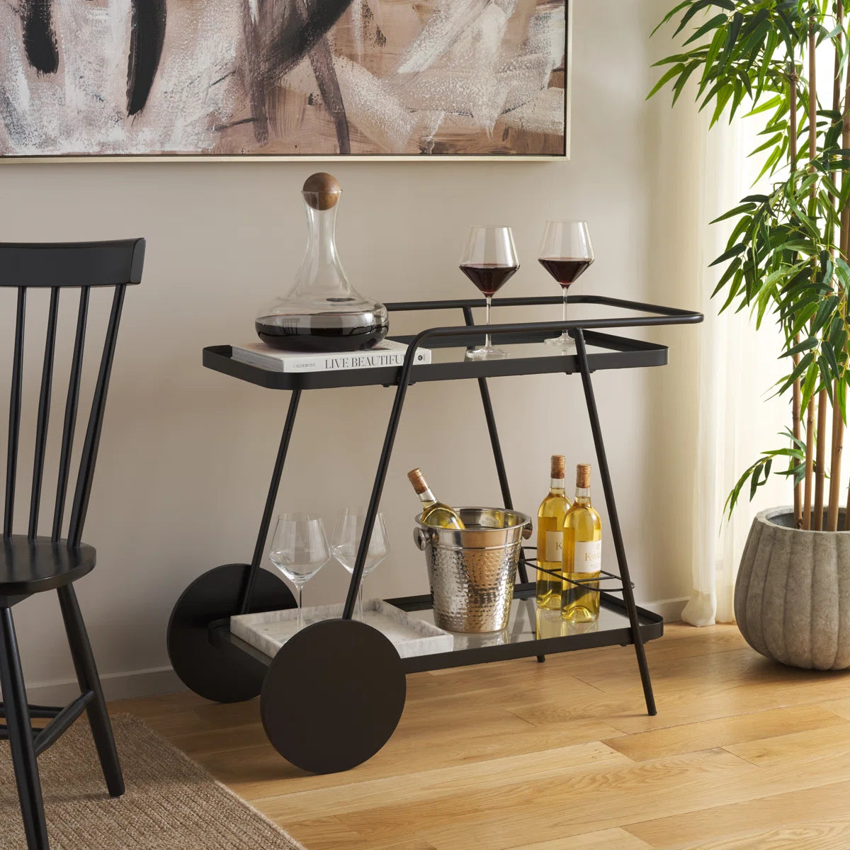Cullin Metal Bar Cart