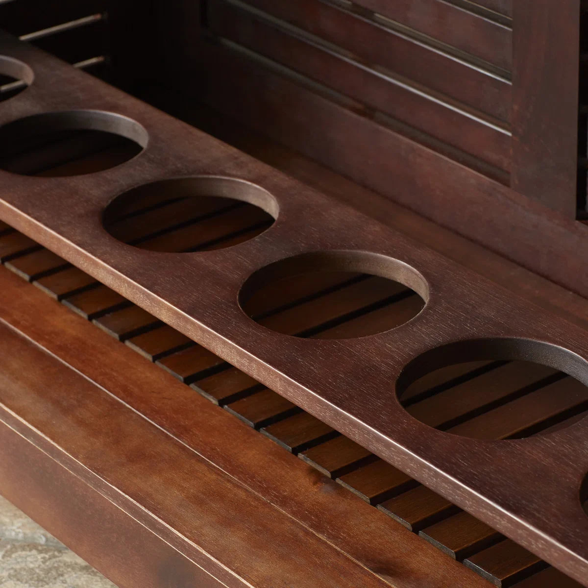 Aloria Solid Wood Bar Counter