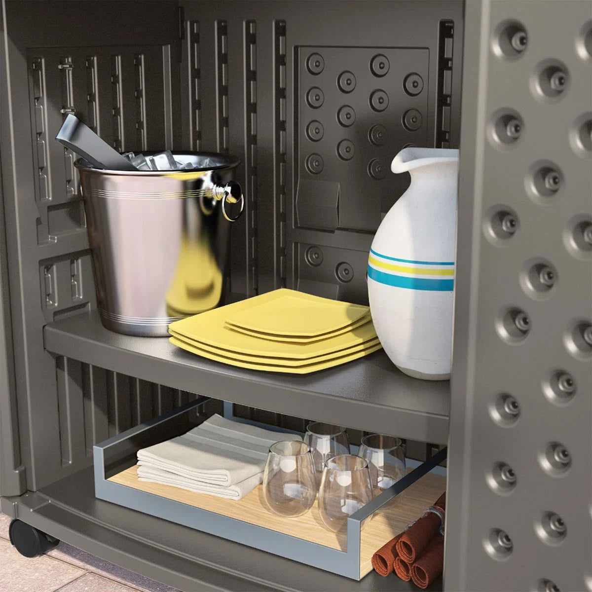 Suncast Patio Storage and Prep Station