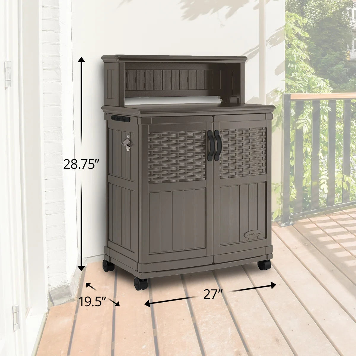 Suncast Patio Storage and Prep Station